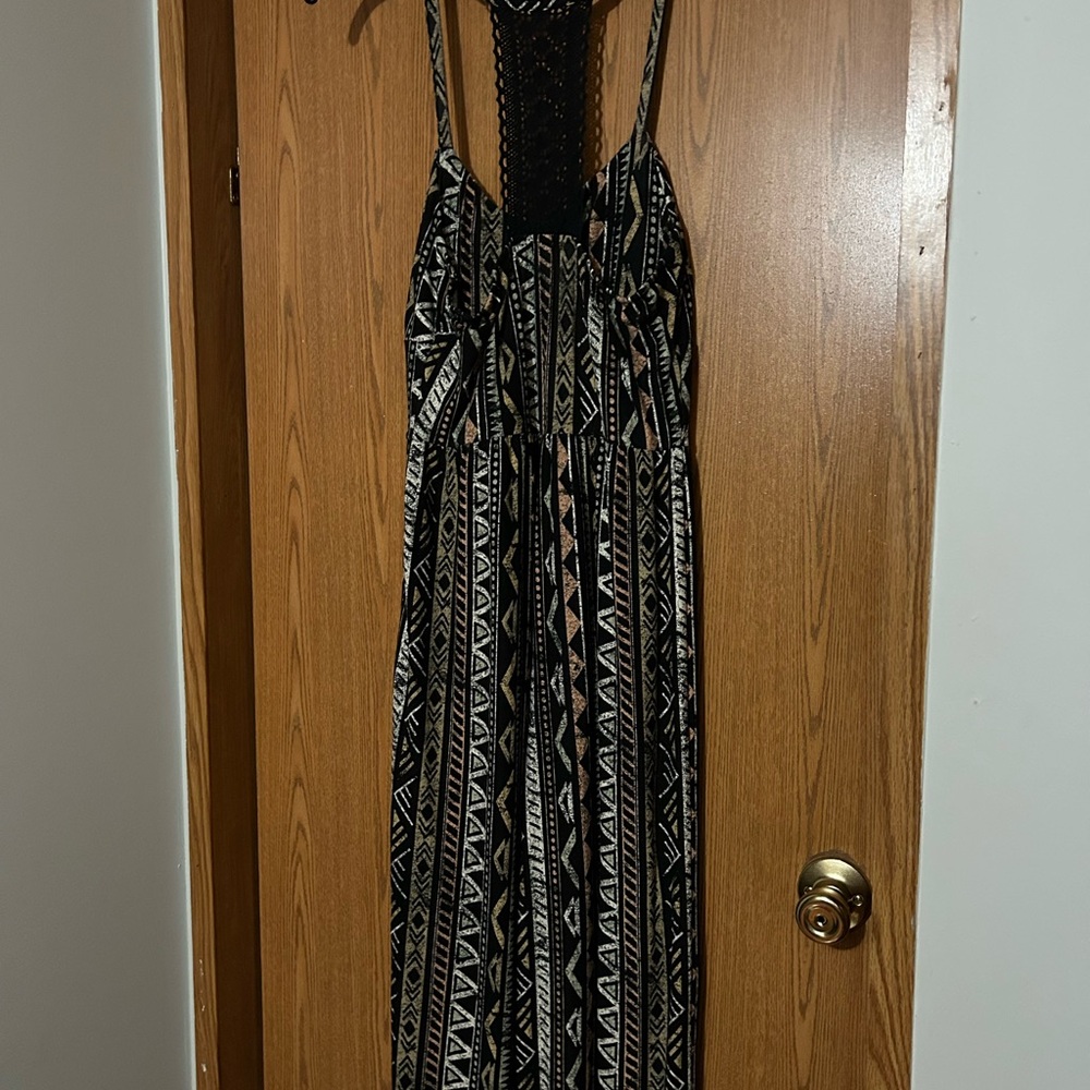 Derek Heart Black and Gray Jumpsuit